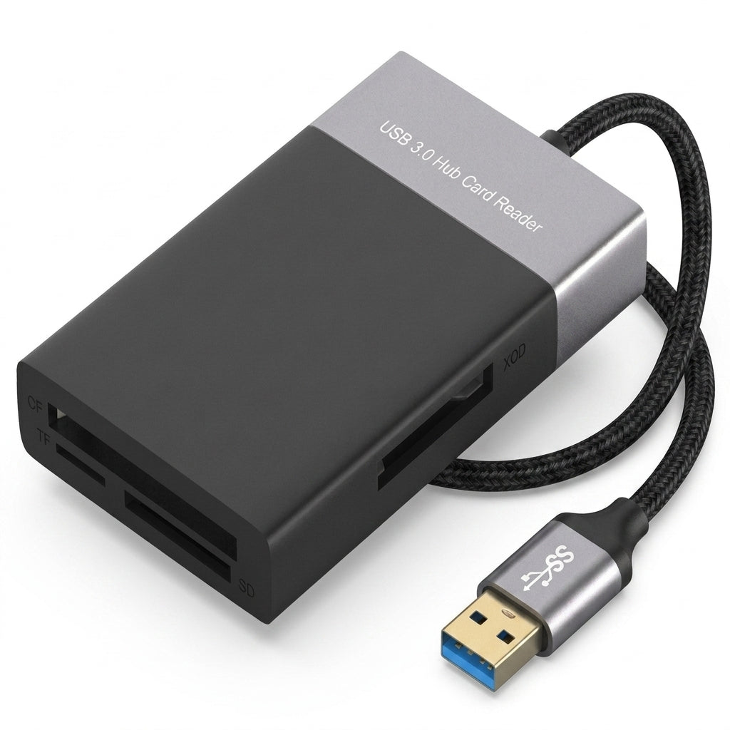Onten 6-in-1 Multi Card Reader USB 3.0 Hub OTN-5215B