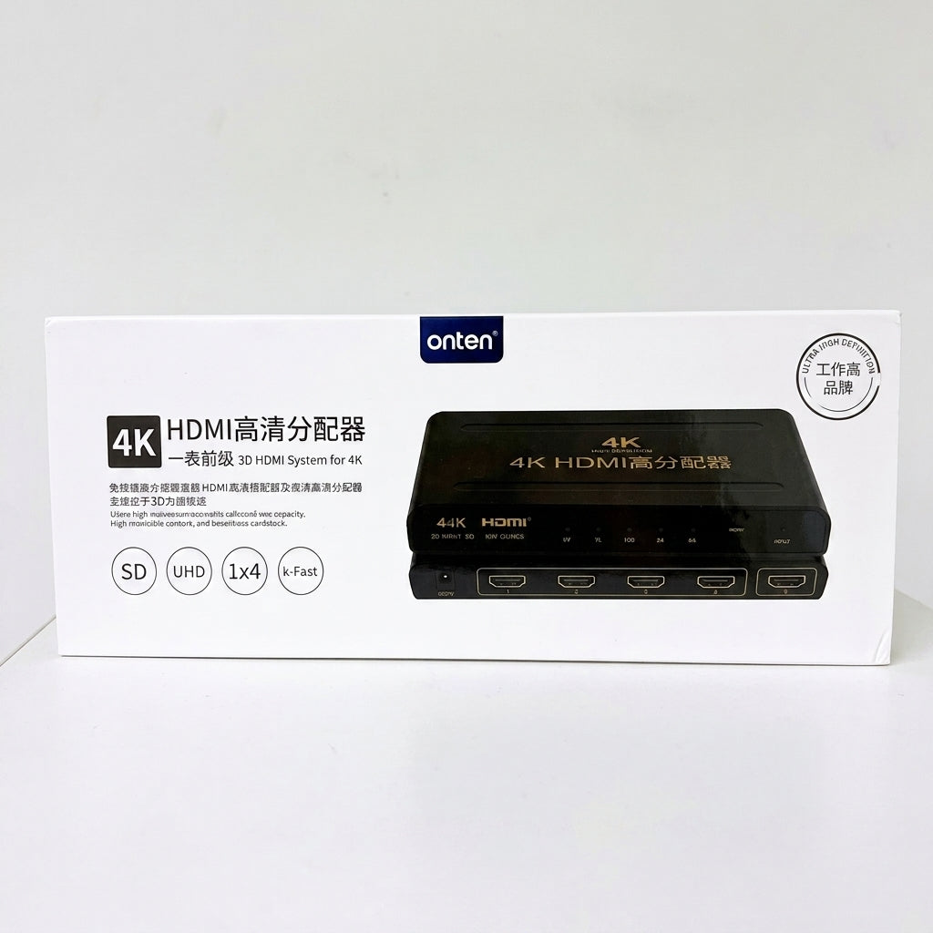 Onten OTN-7595 HDMI Splitter 1×4 3D – 4K HDMI Splitter