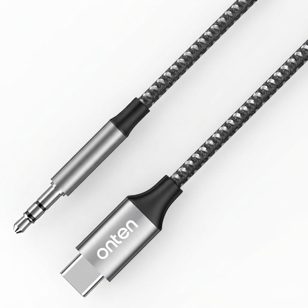 Onten OTN-292 USB-C to 3.5mm AUX Audio Cable – 1M, Hi-Fi DAC