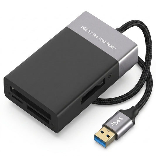 Onten 6-in-1 Multi Card Reader USB 3.0 Hub OTN-5215B