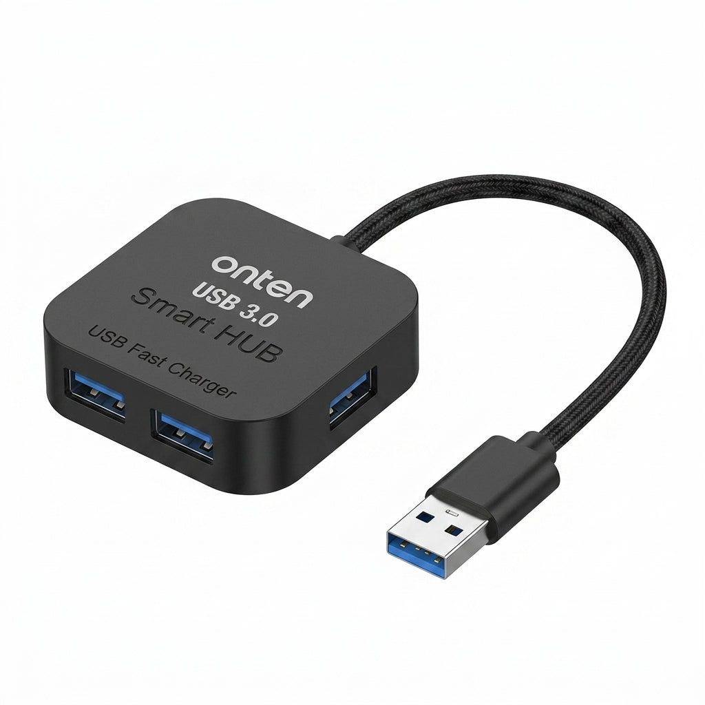 Onten OTN-35210 4-Ports Smart USB3.0 Fast Charger Hub (5V/2A)