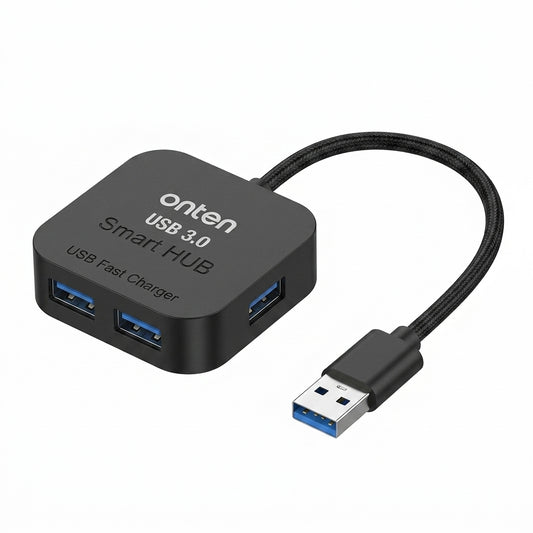 Onten OTN-35210 4-Ports Smart USB3.0 Fast Charger Hub (5V/2A)