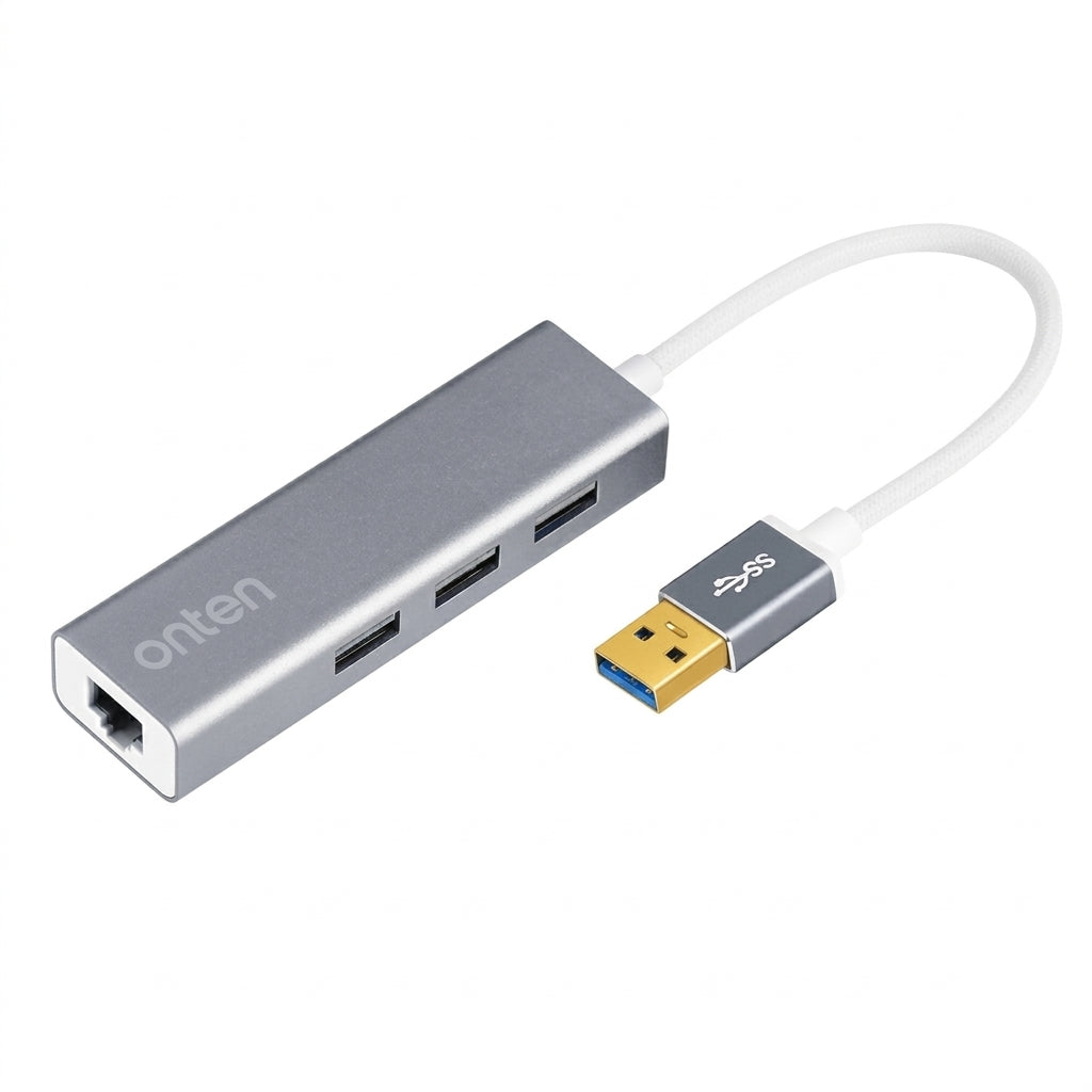Onten OTN-U5226 4 in 1 USB 2.0 to Ethernet Adapter Hub