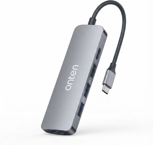 Onten OTN-9602 Hub 5 in 1 Type C To USB 3.0