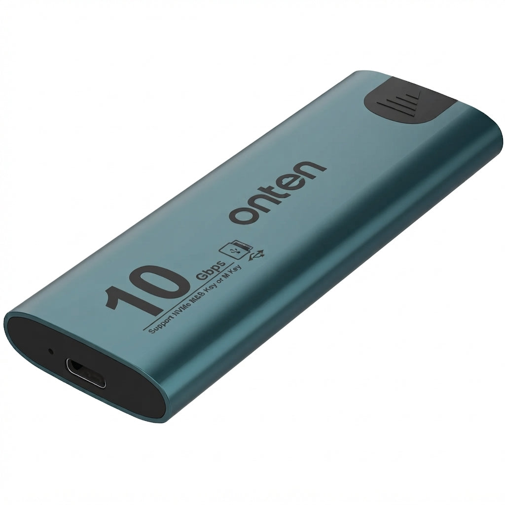 Onten OTN-UCA322 M.2 NVMe SSD Enclosure – USB-C & USB-A, 10Gbps