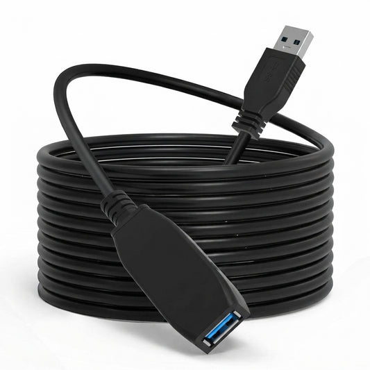 Onten US207 Ultra High Speed USB 3.0 Extension Cable 5M – Built-In Signal Amplifier, Plug & Play