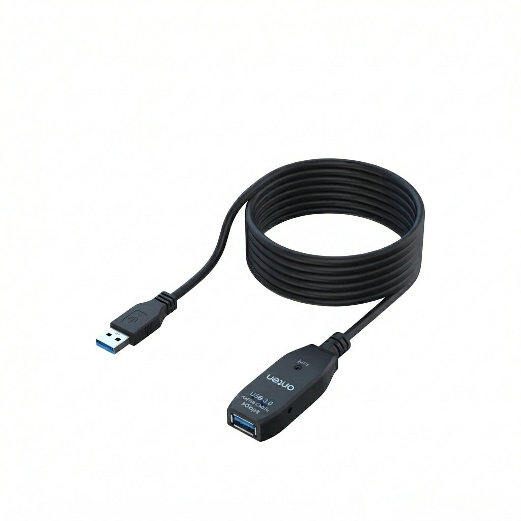 Onten US207 Ultra High Speed USB 3.0 Extension Cable 10M – Built-In Signal Amplifier, Plug & Play
